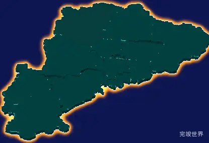 threejs鹤壁市浚县geoJson地图3d地图添加金色效果